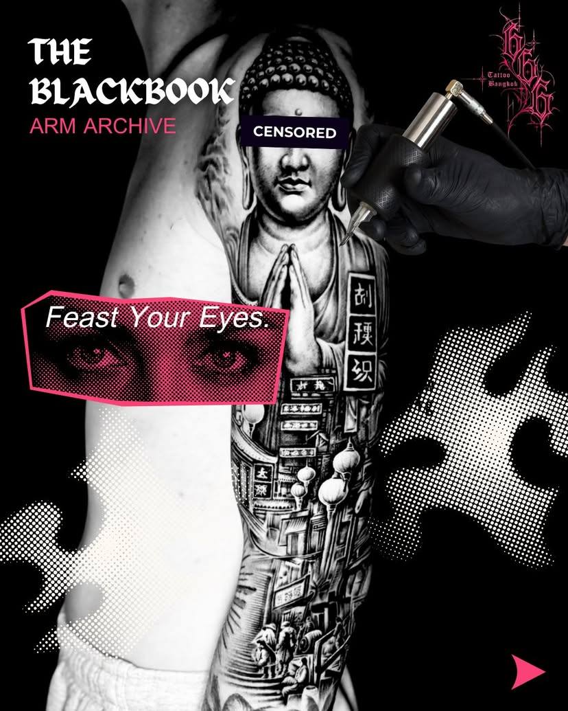Blackbook โดย 666 Tattoo Bangkok